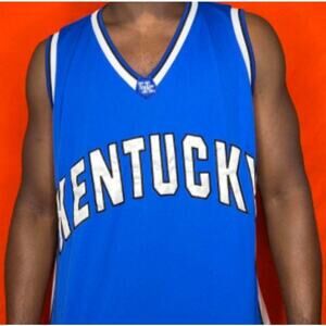 Vintage Colosseum Kentucky Wildcats Jersey XL Blue NCAA Basketball EUC